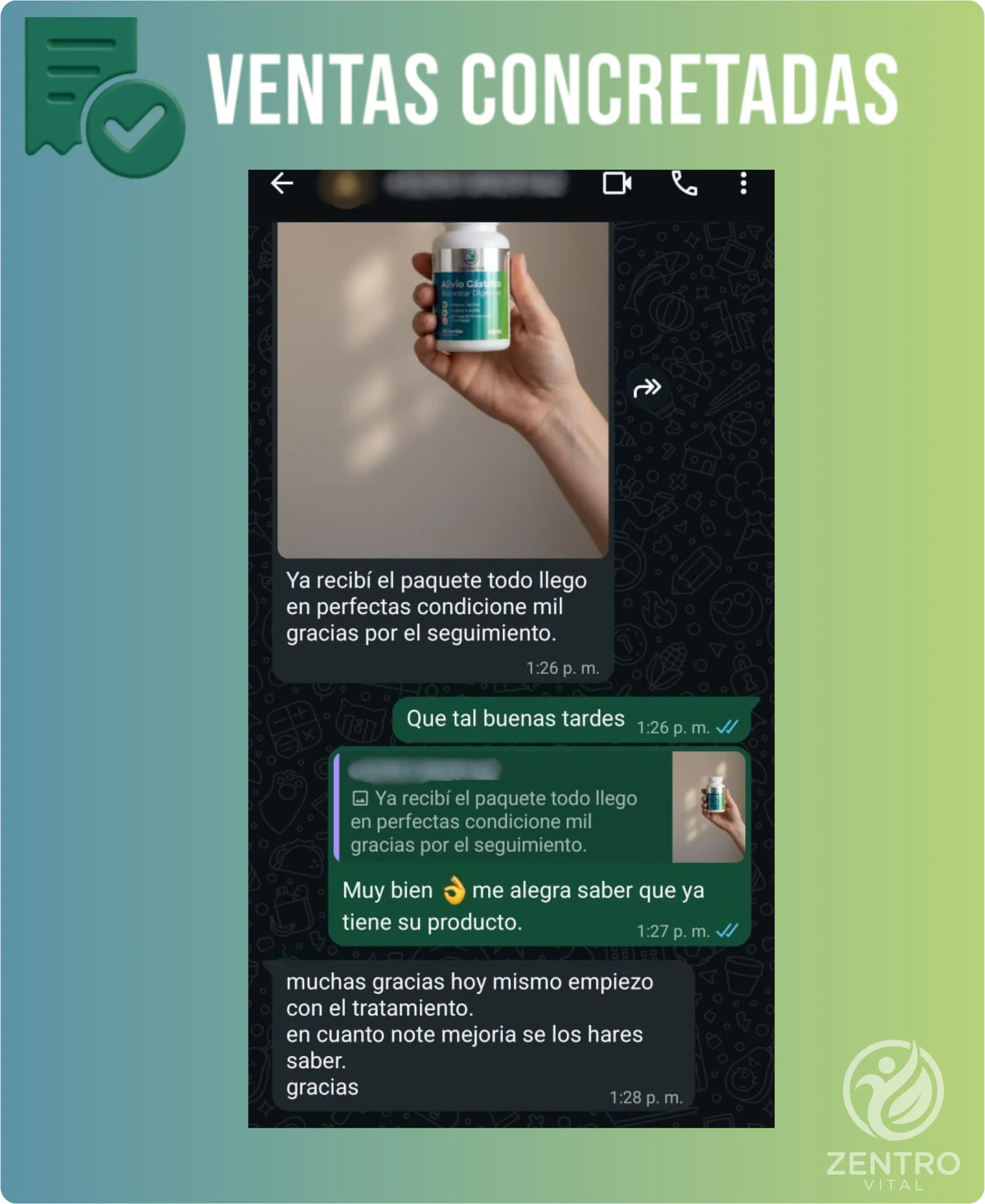 Testimonio WhatsApp GastroVital